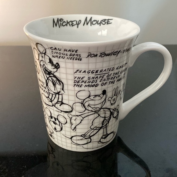 Disney Mickey Mouse Sketch Book Ceramic Mug - Picture 1 of 6